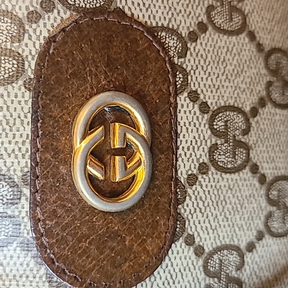 GUCCI ULTRA RARE VINTAGE LATE 1960’S GG COATED CANVAS CROSS BODY POUCH BAG - Picture 9 of 17